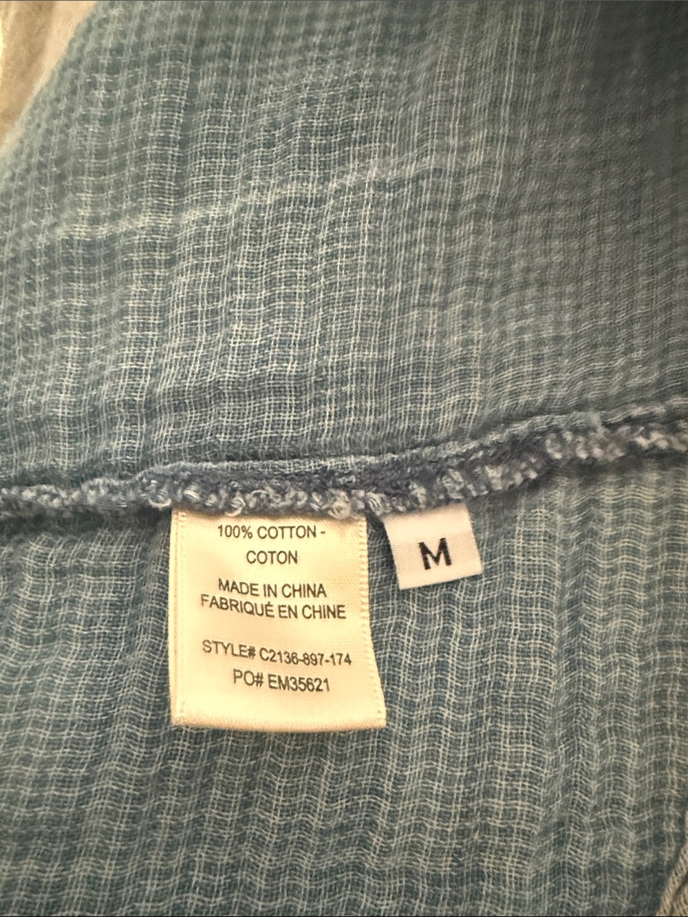 Light Blue & White Striped Sleeveless Linen-Blend Top - Picture 7 of 7
